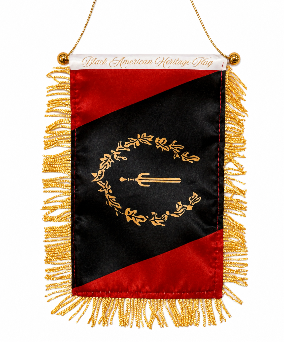 Rearview mirror- Car Flags | Black American Heritage Flag