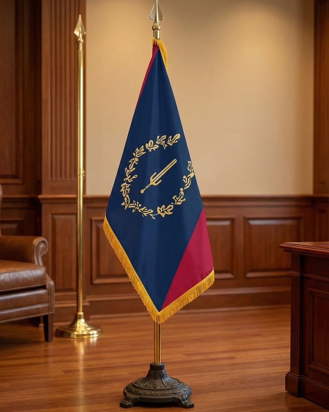 Luxury Black American Heritage Ceremonial Flag | 4x6 ft