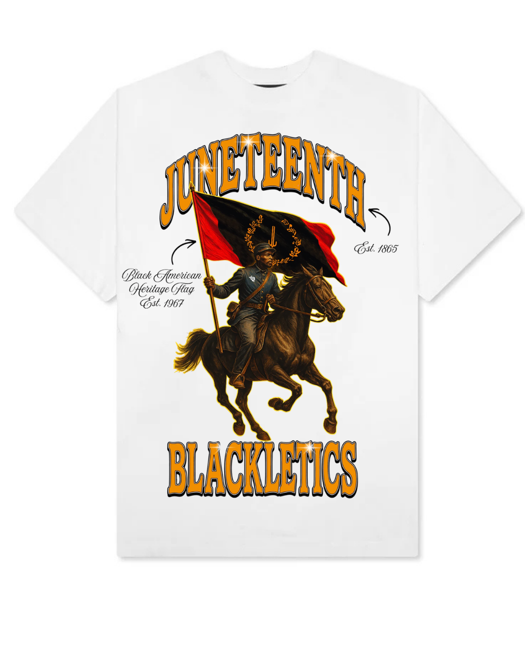 Juneteenth Black American Heritage Flag Tee