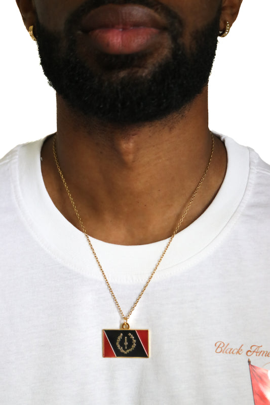 Necklace| Black American Heritage Flag