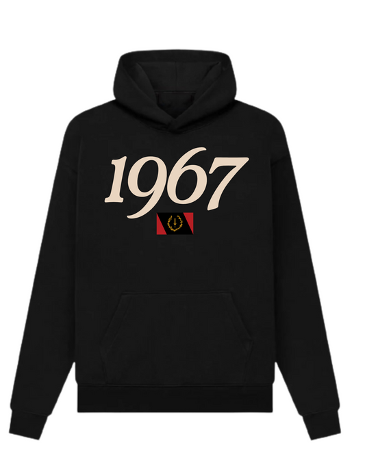 BLACK AMERICAN HERITAGE FLAG HOODIE