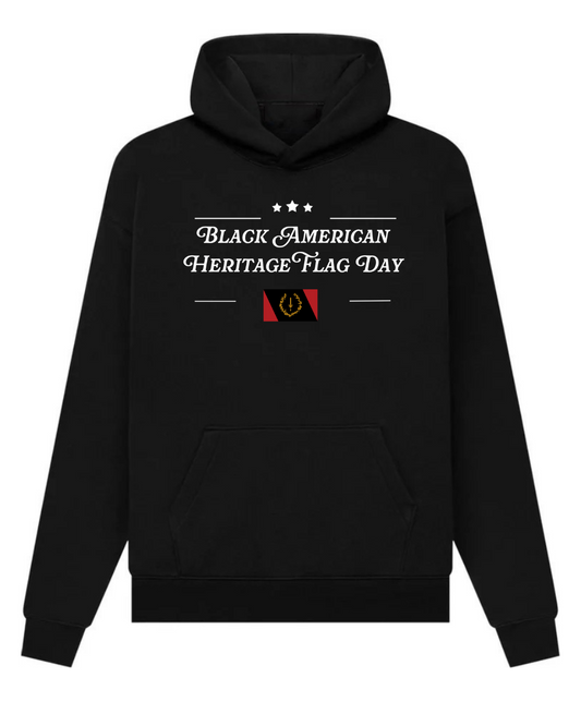 Black American Heritage Flag Day Hoodie