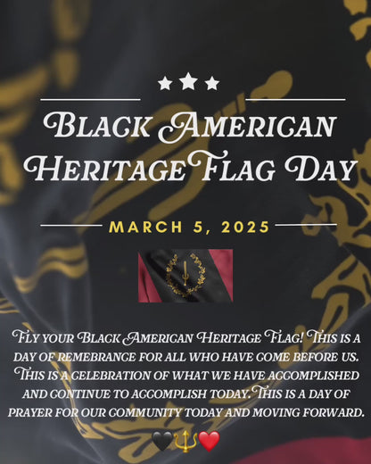 Black American Heritage Flag Day Hoodie