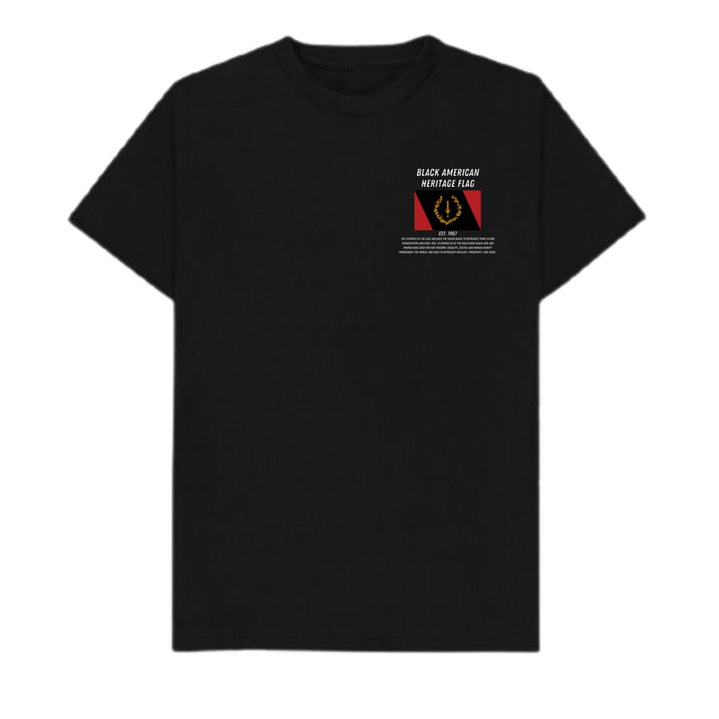 Black American Heritage Flag Tee
