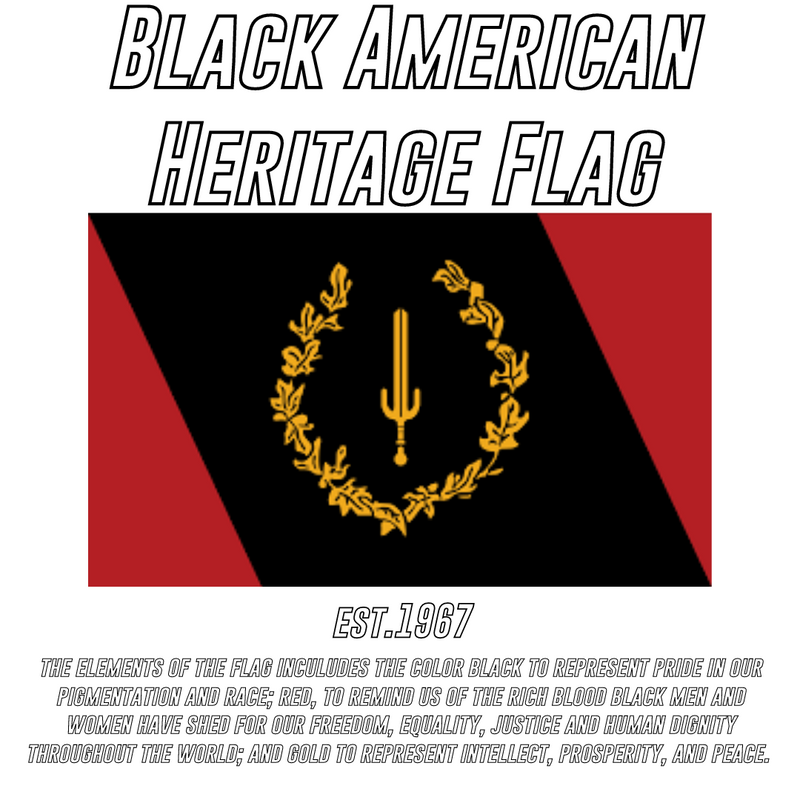 Black American Heritage Flag Tee